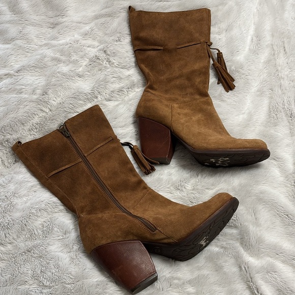 Kork-ease suede leather boots - Picture 2 of 6